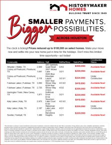 Prices reduced up to $100,000 on select homes*