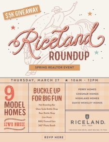 RSVP to Riceland’s Roundup Realtor Event on March 27
