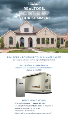 Realtors — Want to Win a $25K Generator Package?
