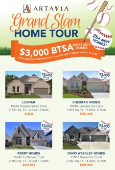 Score a $3K BTSA on ready move-in homes at ARTAVIA