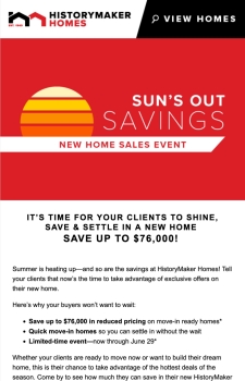 Sizzling summer savings on new homes up to $76,000 in Houston