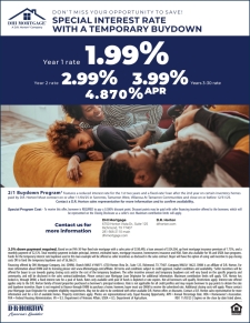 Special 1.99% Interest Rate With a Temporary Buydown!