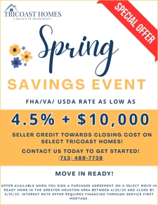 Special Spring Savings Available for a Limited Time!