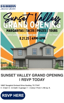 Sunset Valley Grand Opening 8.21!