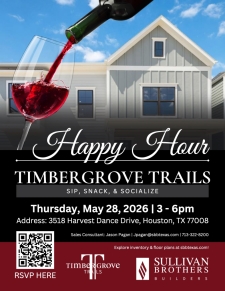 Unwind at Our Timbergrove Trails Happy Hour 🍷