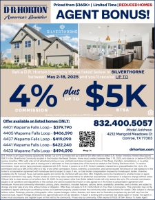 Up to 4% + $5K BTSA in Conroe!