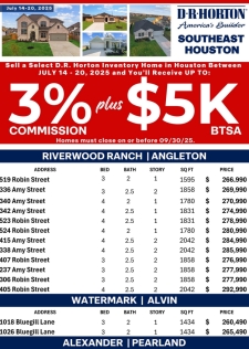 💰Wait! What?! $5,000 BTSA ON SELECT HOMES