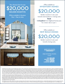 You Choose! $20,000 in Builder Incentives