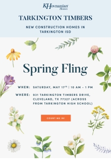 You’re Invited to a Spring Fling Event at Tarkington Timbers!