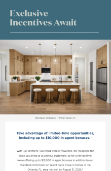 Take advantage of limited-time opportunities, including up to $10,000 in agent bonuses.&dagger;