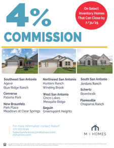4% Agent Commission in Select Communities!
