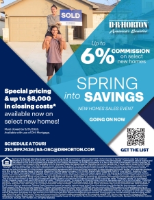 Spring into Savings with New Incentives on Select Homes!