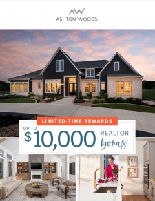 Up to a $10,000* Realtor Bonus for You. Amazing Incentives for Your Clients.
