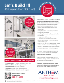 Anthem Cottages Let’s Build It