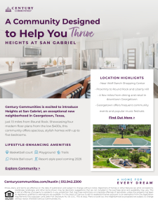 The Heights at San Gabriel - Community Information