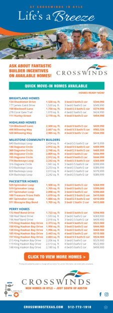 Available Inventory Homes