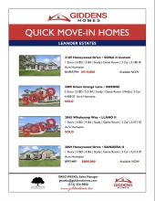 Leander Estates Inventory