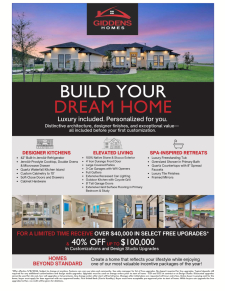 Build Your Dream Home & Receive Free Upgrades