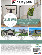 Low Rates on Select Homes in La Cima