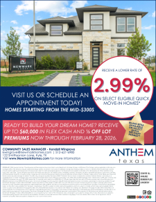 2.99% Rates and $5K BTSA on Select Homes in Anthem!