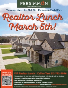 Explore Persimmon's New Model Park During a VIP Lunch!