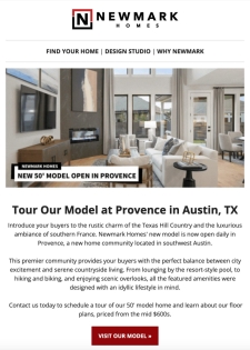 New Model Open + New Section Selling in Two Austin Communities