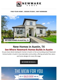 Newmark Homes Builds in Austin's Most Desired Communities. See Where!