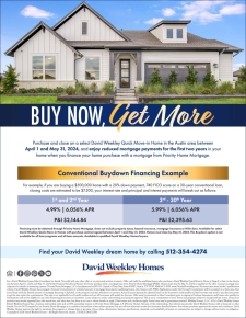 Your Clients Can Get a 4.99% Rate with David Weekley Homes!