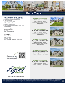 Bella Casa Inventory