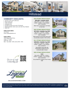 Hillstead Inventory
