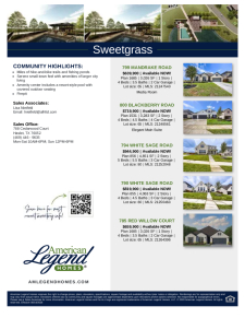 Sweetgrass Inventory