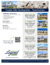 Windhaven Townhomes - Castle Hills Inventory