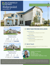 Ridgepoint New Year Pricing Exclusive