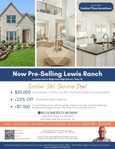 Sizziln' Hot Summer Deals in Lewis Ranch