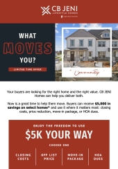 $5K Your Way on Select Homes