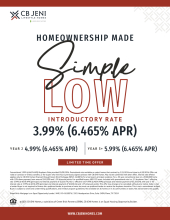 Limited Time 3.99% (6.465% APR) Rate