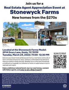Real Estate Agent Appreciation Event at Stonewyck Farms