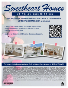 Up to 4% Commission on ANY Homes