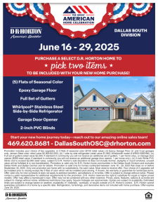 Buyers Can Pick Their Perks!