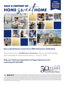 Earn a $5,000 Bonus Commission As Part of Our 50th Anniversary Celebration!