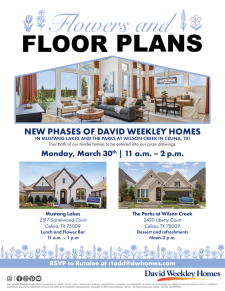 Flowers and Floorplans Event