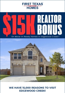 Exclusive $15K Realtor Bonus in Edgewood Creek