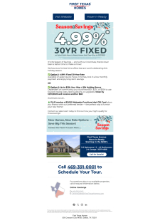 Season Savings with 4.99% Fixed Rate OR up to $25K Toward Closing Costs!