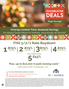 3/2/1 Rate Buydown in Elevon This Holiday!