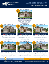 Sutton Fields Inventory