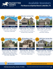 The Reserve at Spiritas Ranch Inventory