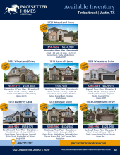 Timberbrook Inventory