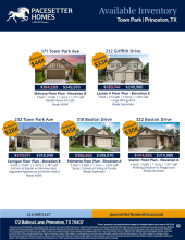 Town Park Available Inventory
