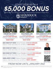$5K Realtor Bonus on Select Inventory Homes in Fields 40's