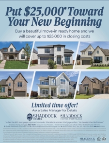 Put $25,000 Toward Your New Beginning